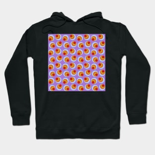 retro sixties style geometrical pattern Hoodie